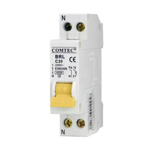 Imagine Siguranță automată 1P+N 20A 4.5kA curba C Comtec