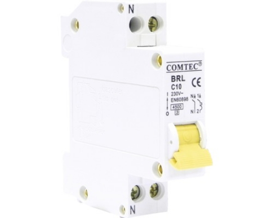 Imagine Siguranță automată Comtec 1P+N 10A 4,5kA curba C