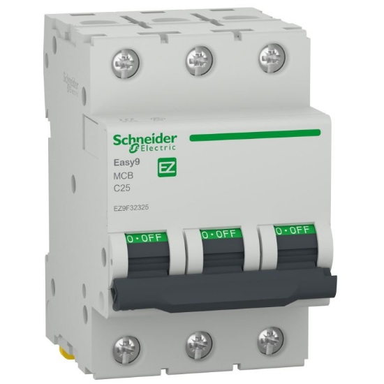 Imagine Siguranță automată Schneider Electric Easy9 3P 25A C 6kA