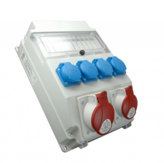 Imagine Cutie de distribuție ROS 11*21/CUTIE ECHI.4 SCHUKO+1816A/5P/380+1*32