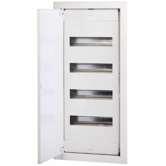 Imagine Tablou electric metalic incastrat 48+8 module Scame IP40 usa mata