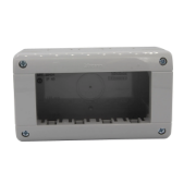 Imagine Doză aparentă modulară 4M gri IP40 Idrobox Magic Mat 25404