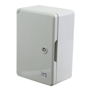 Imagine Tablou de distribuție IP67 din ABS gri cu ușă mată și placă metalică, 200x300x130 mm