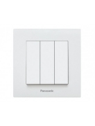 Imagine Întrerupător triplu Arkedia Panasonic, ST, alb