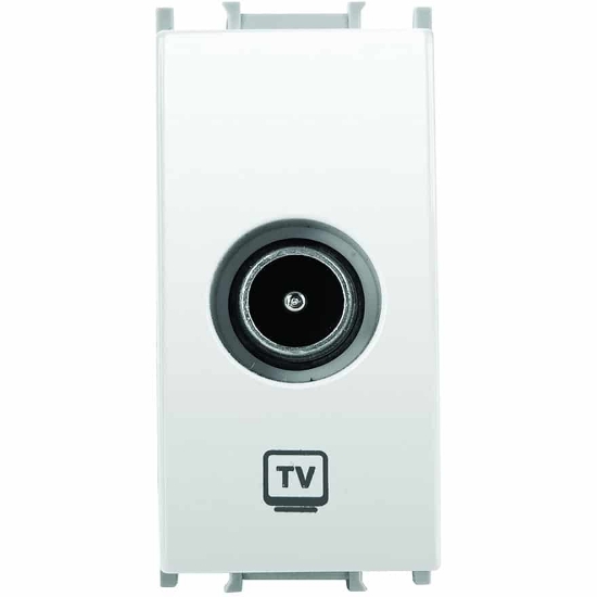 Imagine Priză modulară TV de trecere Panasonic Thea Optima alb 1M