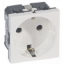Imagine Priză Schuko 2 module standard german Legrand Mosaic 077210, alb