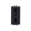 Imagine Priză modulară Gewiss Chorus standard italian 1 modul 16A 2P+E negru  GW12203 