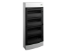 Imagine Tablou plastic montare aparentă ușă transparentă IP 4 rânduri 4x12 module Noark 101503