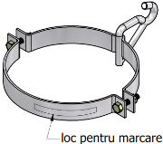 Imagine Consolă de susținere cu brățară CSBSC10001