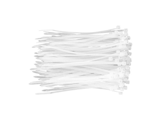 Imagine Legături pentru cabluri 100 mm x 2,5 mm, 100 bucăți, natural