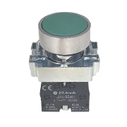 Imagine Buton metalic cu revenire verde IND 32-751