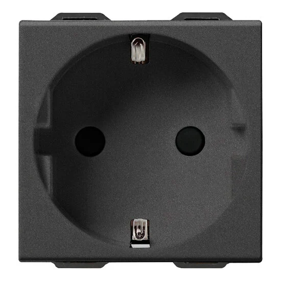 Imagine Priză Neve Schuko 2P+E 16A carbon mat 09208.CM