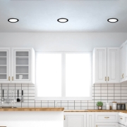 Imagine Spot LED rotund ST 24W 10INC NEGRU 3IN1 BR-BP01-32481