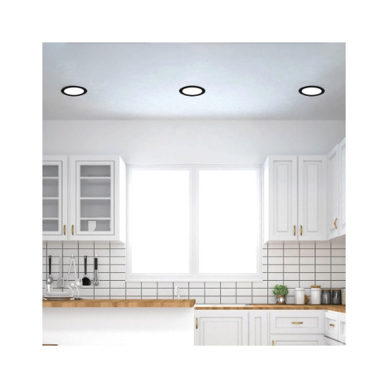 Imagine Spot LED rotund ST 12W 6INC-NEGRU 3IN1 BR-BP01-31281