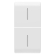 Imagine Tastă modulară axială Gewiss ChoruSmart 1M 2 difuzoare alb satinat GW15557S