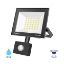 Imagine Proiector LED slim 30W 6500K+SENZOR IP54 CF NEGRU BR-BT66-23031
