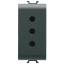 Imagine Priza CHORUS ITALIA 10A negru satinat GW12201