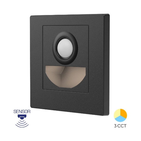 Imagine Corp LED pentru trepte cu senzor 1,5W 3in1 NEGRU BR-BH07-00381