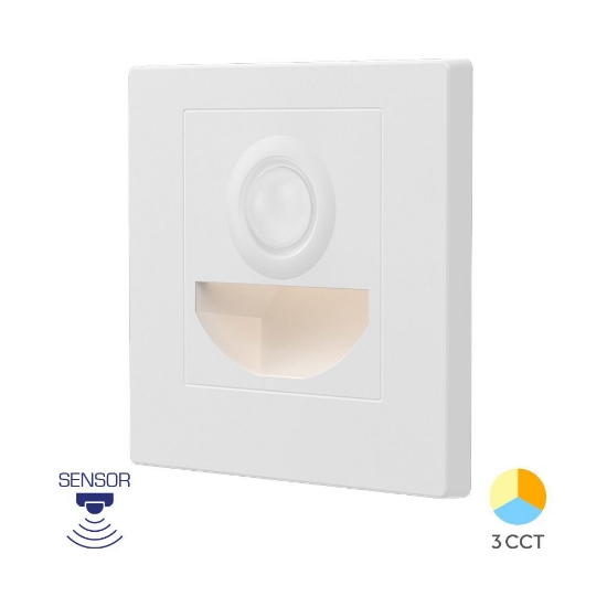Imagine Corp LED pentru trepte cu senzor 1,5W 3in1 ALB BR-BH07-00380