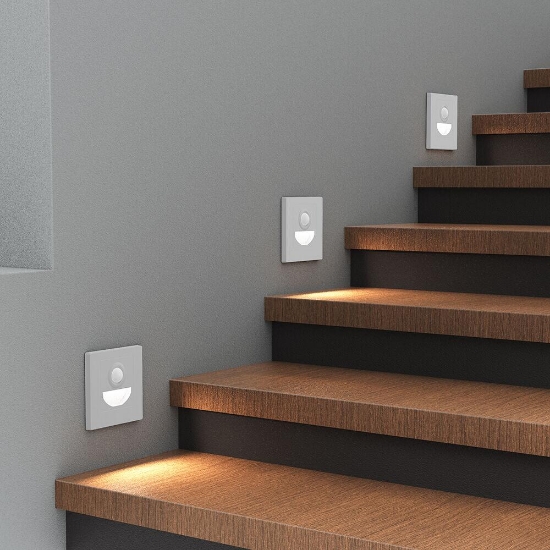 Imagine Corp LED pentru trepte cu senzor 1,5W 3in1 ALB BR-BH07-00380