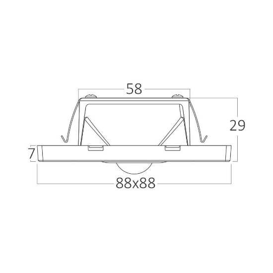Imagine Corp LED pentru trepte cu senzor 1,5W 3in1 ALB BR-BH07-00380