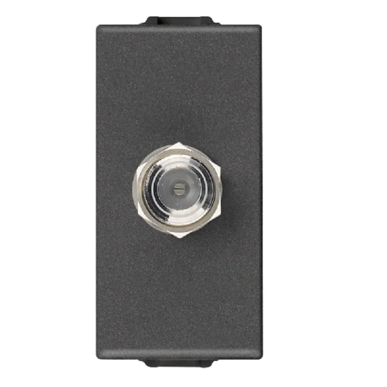 Imagine Priză NAVE TV COAXIAL TIP F CARBON MAT 09318.CM