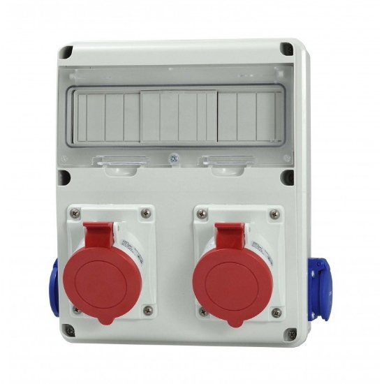 Imagine Tablou organizare santier SCAME E1 CABLAT 1X5P 16A+2XSCHUKO IP54 633.RO0091