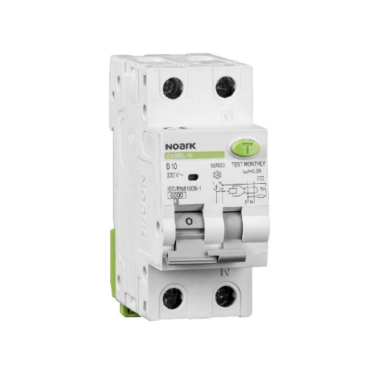 Imagine Intrerupator diferential NOARK DIF RCBO 1P+N 16A B16 30mA 6kA TIP A CAR.B Ex9BL-N 107638