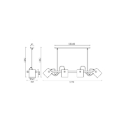 Imagine Pendul liniar D001S-4H-4XE27-WDN BRAYTRON BR-BV02-00010