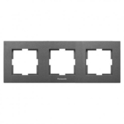 Imagine Rama decorativa 3 posturi KARRE PLUS PANASONIC fumuriu P-KPR3O.DG