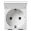 Imagine Priza SCHUKO 2P+E 16A 2M cu capac alb B NEVE VIMAR 09208.C
