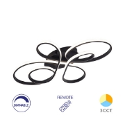 Imagine LUSTRA LED 65W NELA-SR2 RND-Telecomanda-DIM IP20 NEGRU BR-BH17-04291