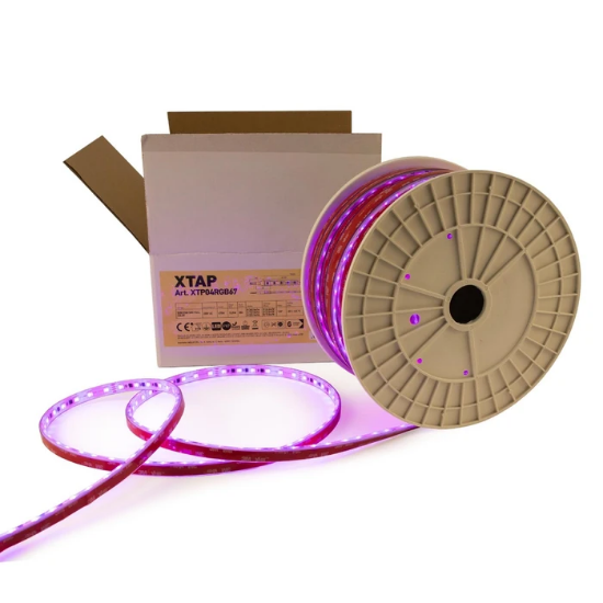 Imagine Banda LED ARELUX XTAP 220V RGB LED STRIP 13.5W/M IP67  XTP04RG