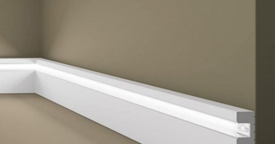 Imagine Plintă decorativă LED Wallstyl IL10 80x23x2000