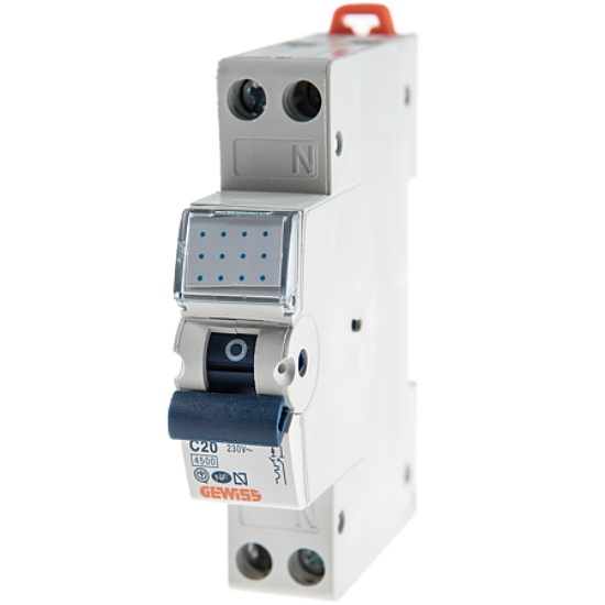 Imagine Întrerupător Automat Compact MTC 45 1P+N Curba C 20A 1 Modul GW90028