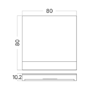 Imagine CAPAC PATRAT ALB PENTRU SPOT TREPTE STEPLIGHT BH07-00018 STEP-A-CS2 BR-BH07-00160