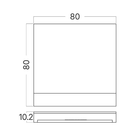 Imagine CAPAC PATRAT ALB PENTRU SPOT TREPTE STEPLIGHT BH07-00018 STEP-A-CS2 BR-BH07-00160