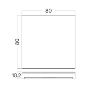 Imagine CAPAC PATRAT NEGRU PENTRU SPOT TREPTE STEPLIGHT BH07-00018 STEP-A-CS1 BR-BH07-00151