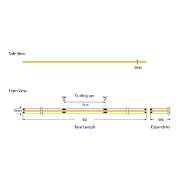 Imagine BANDA LED MINI 5MM COB 5M 10W 24V 3000K 320L/M IP44 PRO (145-72002) EUROLAMP