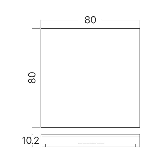 Imagine CAPAC PATRAT SILVER PENTRU SPOT TREPTE STEPLIGHT BH07-00018 STEP-A-CS1 BR-BH07-00153