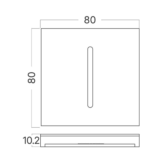Imagine CAPAC PATRAT SILVER PENTRU SPOT TREPTE STEPLIGHT BH07-00018 STEP-A-CS3 BR-BH07-00173