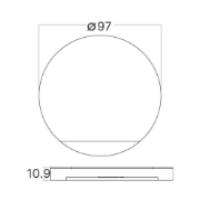 Imagine CAPAC ROTUND ALB PENTRU SPOT TREPTE STEPLIGHT BH07-00018 STEP-A-CR2 BR-BH07-00110