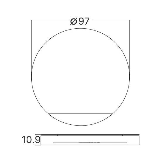 Imagine CAPAC ROTUND ALB PENTRU SPOT TREPTE STEPLIGHT BH07-00018 STEP-A-CR2 BR-BH07-00110