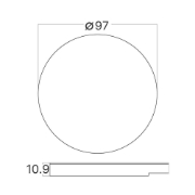 Imagine CAPAC ROTUND NEGRU PENTRU SPOT TREPTE STEPLIGHT BH07-00018 STEP-A-CR1 BR-BH07-00101