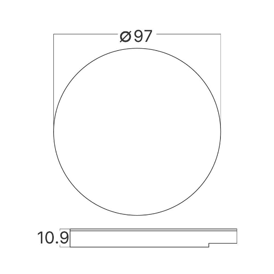 Imagine CAPAC ROTUND NEGRU PENTRU SPOT TREPTE STEPLIGHT BH07-00018 STEP-A-CR1 BR-BH07-00101