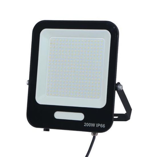 Imagine PROIECTOR CU LED-URI SMD 200W NEGRU IP66 6500K PLUS (147-69021) EUROLAMP