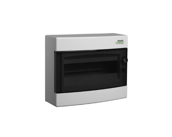 Imagine Cofret de distributie din plastic, montare aparenta, usa transparenta, IP40, 1 rând, 12 module