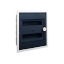 Imagine Cofret de distributie din plastic, usa plata trasparenta, montare incastrata , IP40, 2 randuri, 2x12 module