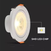Imagine spot reglabil cu LED 7W alb / lumina calda