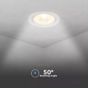 Imagine spot reglabil cu LED 7W alb / lumina calda